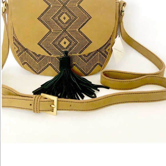 Free People Tan Suede Saddle Bag by Sundown Wilds - Picture 7 of 13